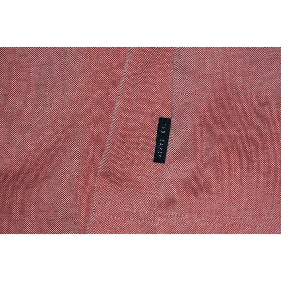 Ted Baker London Golf Polo Shirt Mens Size 5 Medium Pink Performance Polyester - Picture 6 of 7